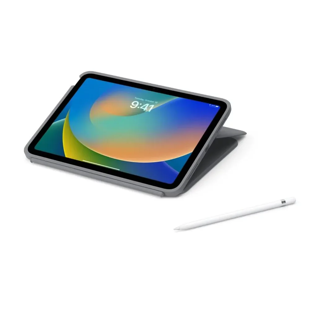 Logitech Rugged Folio for iPad 10th Gen and A16 - Oxford Gray